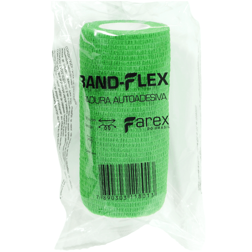 Atadura 10cm Verde Band-Flex Autoadesiva Para Animais Farex